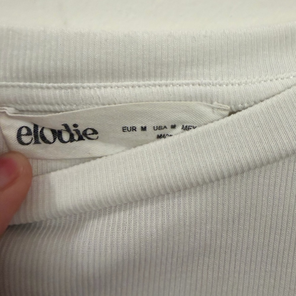 Elodie White Long Sleeve Bodysuit – Size M - Picture 3 of 5